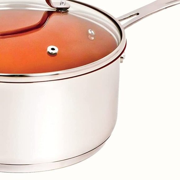 NuWave Kitchen Nuwave Perfect Green 3 Quart Sauce Pan Pot W Lid